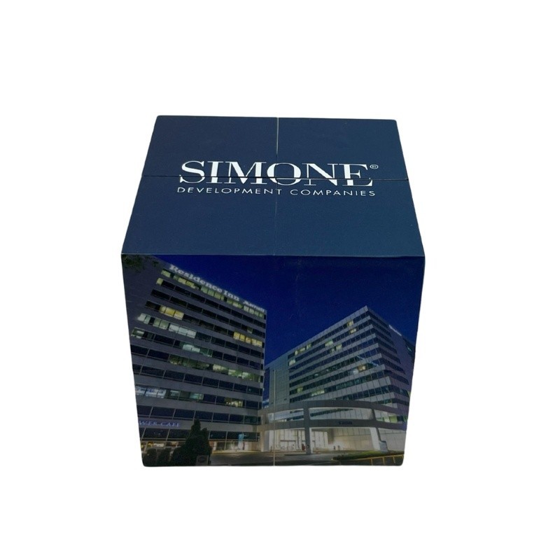 Custom Branded Folding Magic Cube for Real Estate Marketing