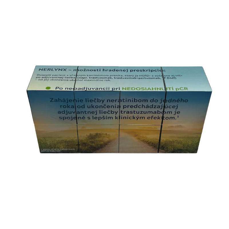 Custom Branded Folding Magic Cube for Pharmaceutical Information