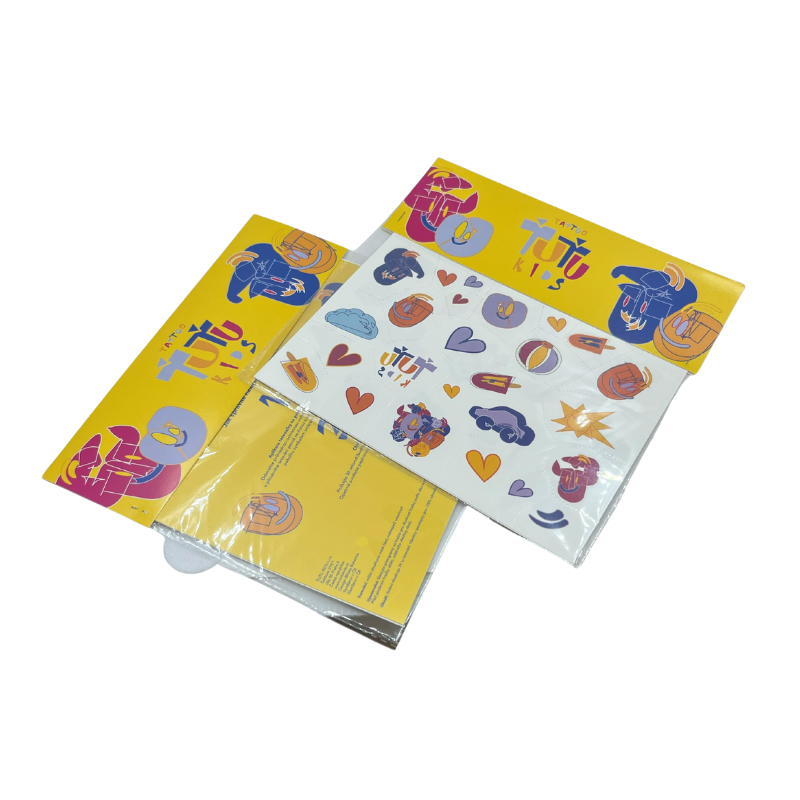 Custom Branded Retail Packaging for Temporary Tattoo Sets