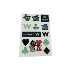 Custom Branded Temporary Tattoo Sheets for Gaming and Poker Events