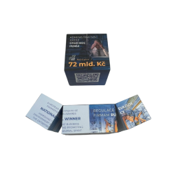 Custom Branded Interactive Folding Cube for Economic Advocacy