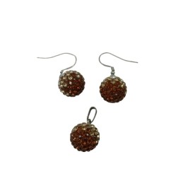 Custom Shamballa-Style Crystal Jewelry Set