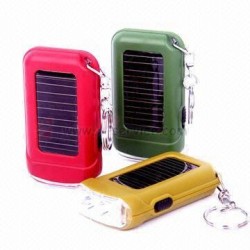 Solar Flashlight Keychain